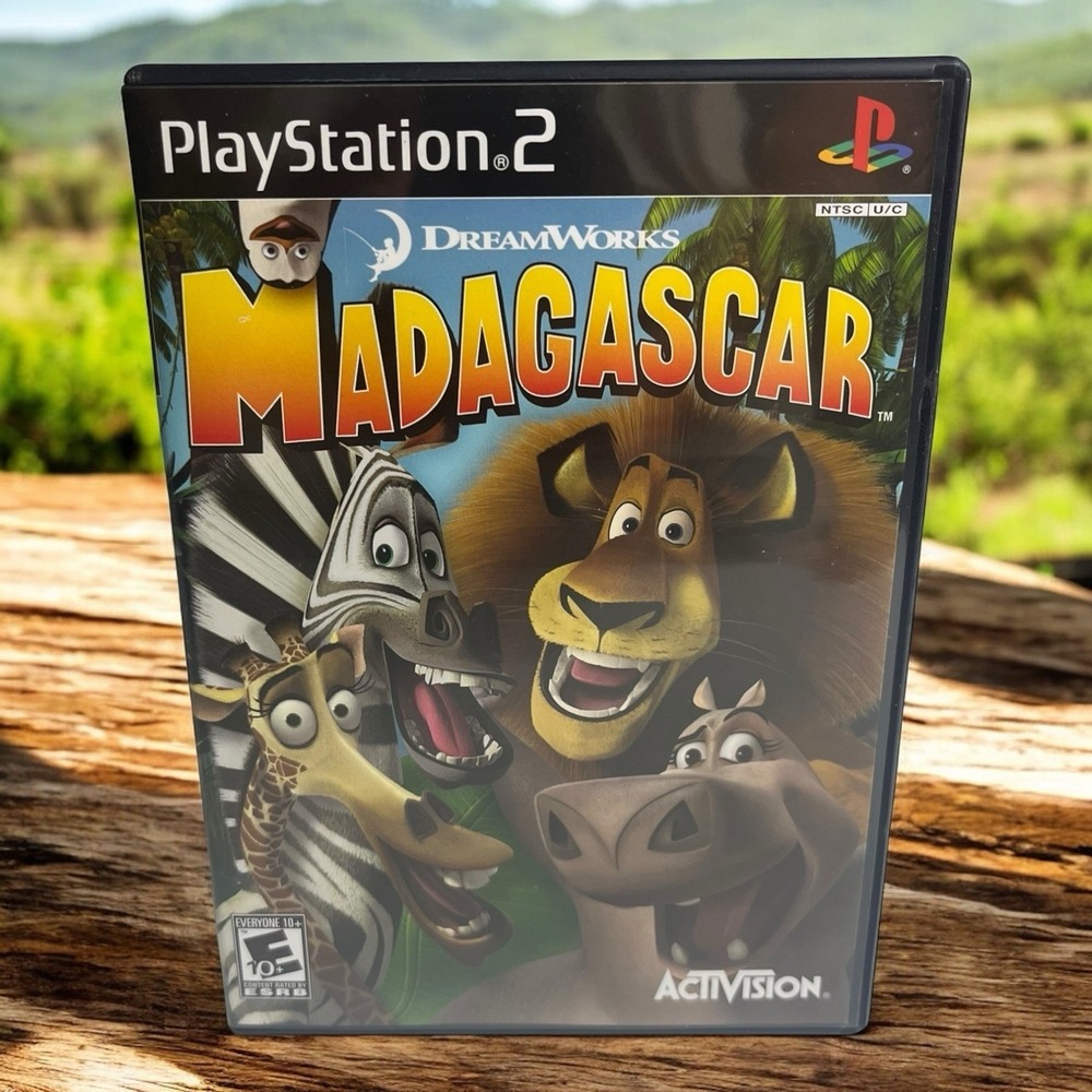 MADAGASCAR Play Station 2 PS2 Video Game Complete CIB Black Label
